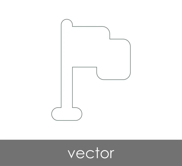 Иконка Флага Веб Дизайна Приложений — стоковый вектор
