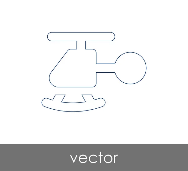 Icône web hélicoptère — Image vectorielle