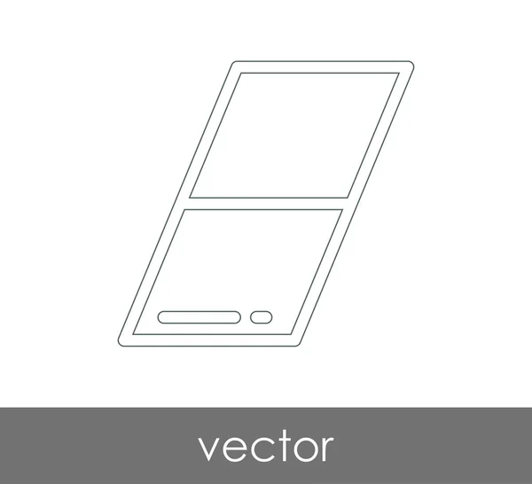 Radír Levélpapír Ikon Vektoros Illusztráció — Stock Vector
