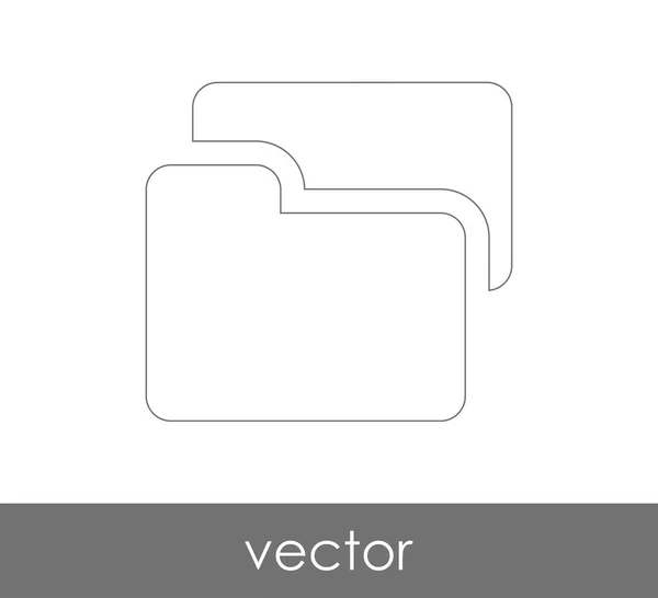 Icono de carpeta — Vector de stock