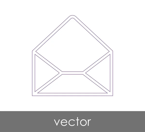 Ilustración Vectorial Icono Sobre Signo — Vector de stock