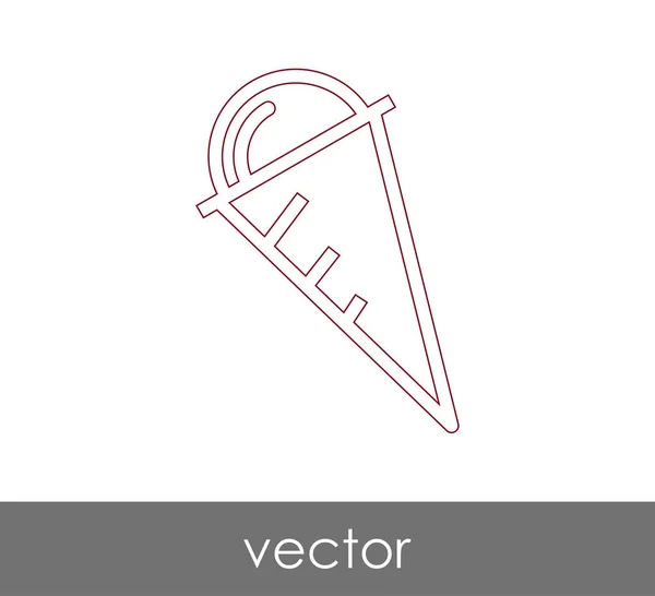 Векторная Иллюстрация Иконы Мороженого — стоковый вектор