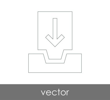 vektör çizim tasarım Arşiv simgesinin