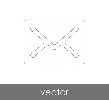 Vektör çizim, zarf simgesi, işareti  