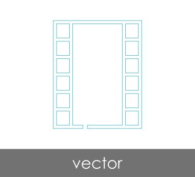 web tasarım ve uygulamalar için film simgesi