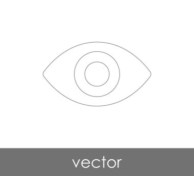 göz grafik simgesini, vektör çizim