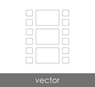 web tasarım ve uygulamalar için film simgesi