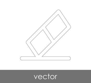 Silgi Kırtasiye Simge, vektör çizim