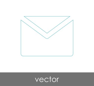 Vektör çizim, zarf simgesi, işareti  