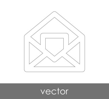 Vektör çizim, zarf simgesi, işareti  