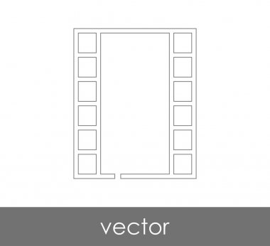 web tasarım ve uygulamalar için film simgesi