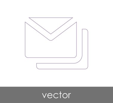 Vektör çizim, zarf simgesi, işareti  