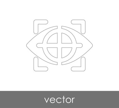 göz grafik simgesini, vektör çizim