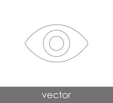göz grafik simgesini, vektör çizim