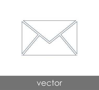 Vektör çizim, zarf simgesi, işareti  