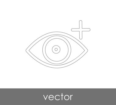 göz grafik simgesini, vektör çizim
