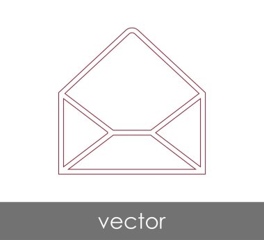 Vektör çizim, zarf simgesi, işareti  