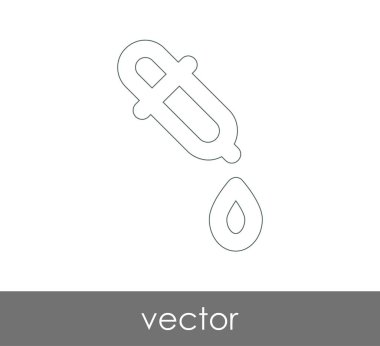 Damlalık tıbbi simge, vektör çizim