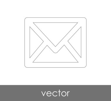 Vektör çizim, zarf simgesi, işareti  