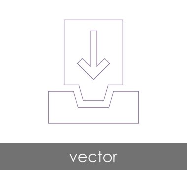 vektör çizim tasarım Arşiv simgesinin