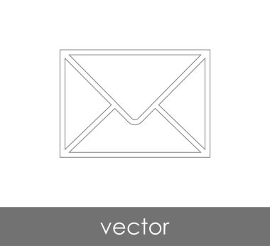 Vektör çizim, zarf simgesi, işareti  