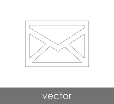 Vektör çizim, zarf simgesi, işareti  