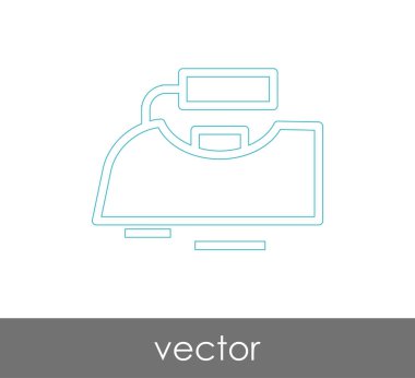 vektör çizim tasarım demir simgesinin