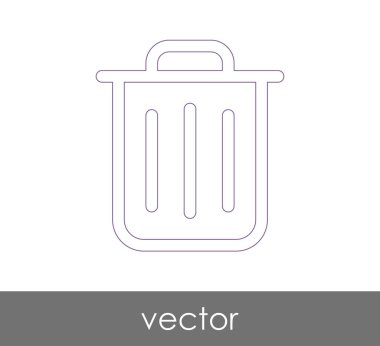 çöp kutusu simgesini