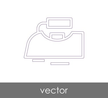 vektör çizim tasarım demir simgesinin