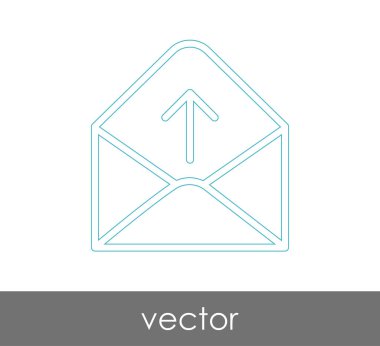 Vektör çizim, zarf simgesi, işareti  