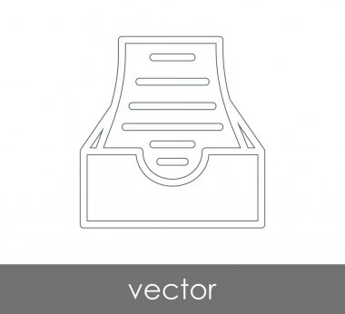 vektör çizim tasarım Arşiv simgesinin