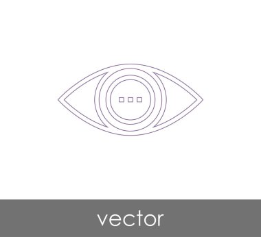 göz grafik simgesini, vektör çizim