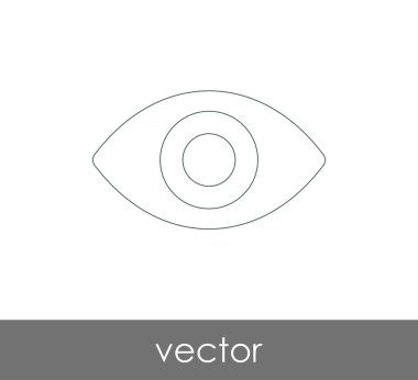 göz grafik simgesini, vektör çizim