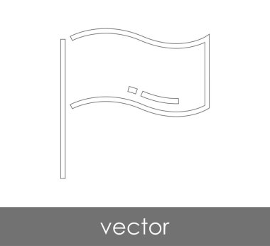 web tasarım ve uygulamalar için bayrak simgesi