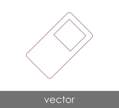 Silgi Kırtasiye Simge, vektör çizim