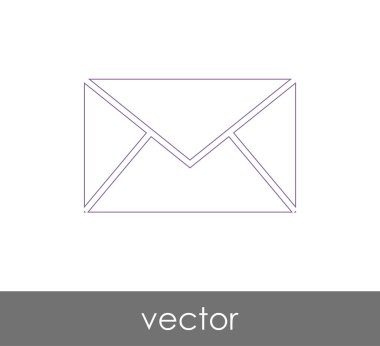 Vektör çizim, zarf simgesi, işareti  