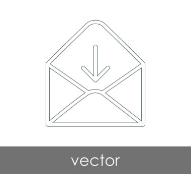 Vektör çizim, zarf simgesi, işareti  
