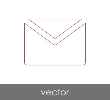 Vektör çizim, zarf simgesi, işareti  