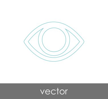 göz grafik simgesini, vektör çizim