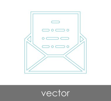 Vektör çizim, zarf simgesi, işareti  