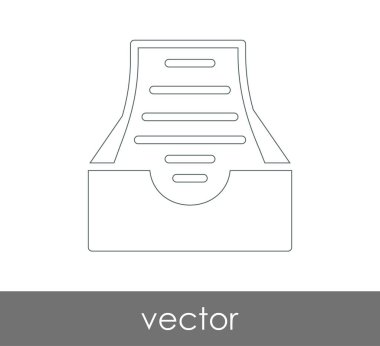 vektör çizim tasarım Arşiv simgesinin