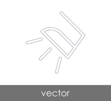 vektör çizim tasarım demir simgesinin