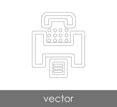 Faks makinesi simgesi