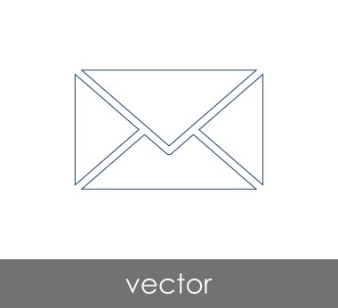 Vektör çizim, zarf simgesi, işareti  