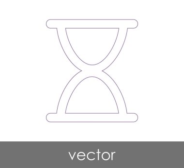 Kum saati simgesi illüstrasyon 