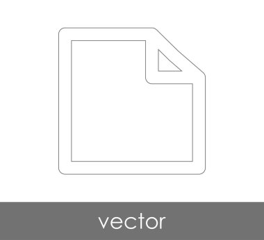 web tasarım ve uygulamalar için belge simgesi