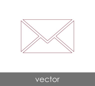 Vektör çizim, zarf simgesi, işareti  