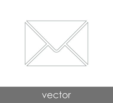 Vektör çizim, zarf simgesi, işareti  