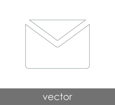 Vektör çizim, zarf simgesi, işareti  
