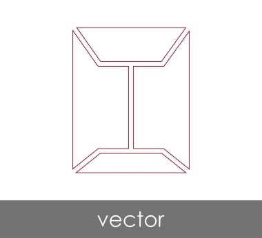 Vektör çizim, zarf simgesi, işareti  